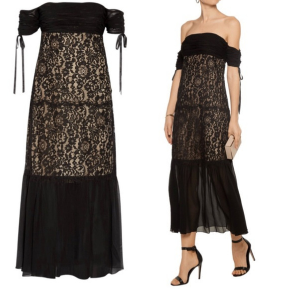NWT! Rachael Zoe Black Arlene Lace Gown $695 6 - Picture 3 of 6